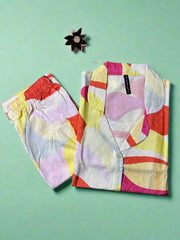 Slipora Short co-ord set-Orange yellow