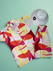 Slipora Short co-ord set-Orange yellow