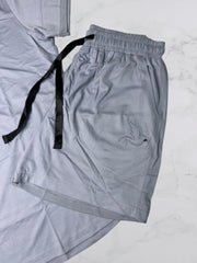 Tencel Short Night Dress-Gray