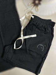 Tencel Short Night Dress- Black