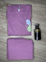 Linen Cotton Women Co-ord Set –Lavender