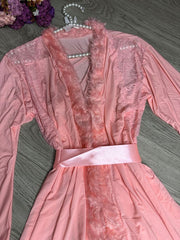 3-Piece Nighty with Robe-Pink