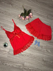 Hot red Cami Set