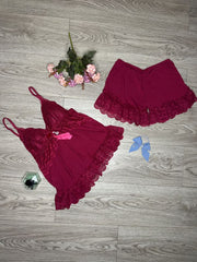 Cami Set– Warm Red