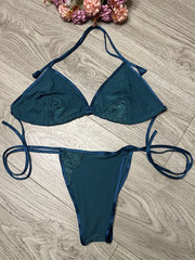 3-piece Net Design Nighty-Green