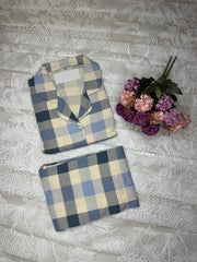 Checked Night Suit For Women