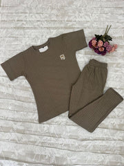 Stylish Grayish Brown Co-ord Set