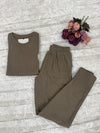 Stylish Grayish Brown Co-ord Set