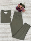 Stylish Olive Green Co-ord Set