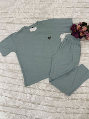 Stylish Grayish Blue Co-ord Set