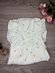 Teddy Print Short Nighty