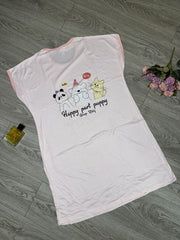 Cartoon Printed Long T-shirt
