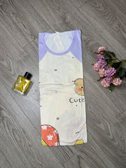 Cute Bear Printed Long T-shirt