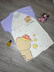 Cute Bear Printed Long T-shirt