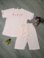 Korean Style Night Shorts-Peach