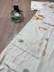 Teddy Print Long T-shirt