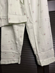 Premium Crush Nightwear Set -Mint