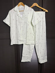 Premium Crush Nightwear Set -Mint