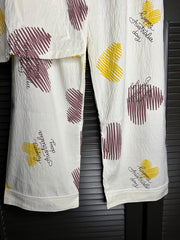 Trendy Nightwear Set-Off White