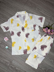 Trendy Nightwear Set-Off White