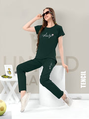 Tencel Night Suit-Warm Green